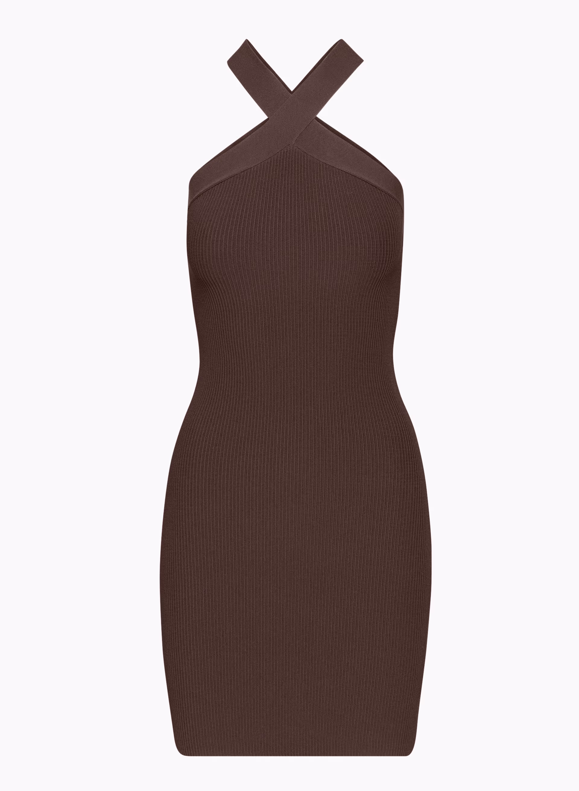 SCULPT KNIT CRISS CROSS DRESS by BABATON