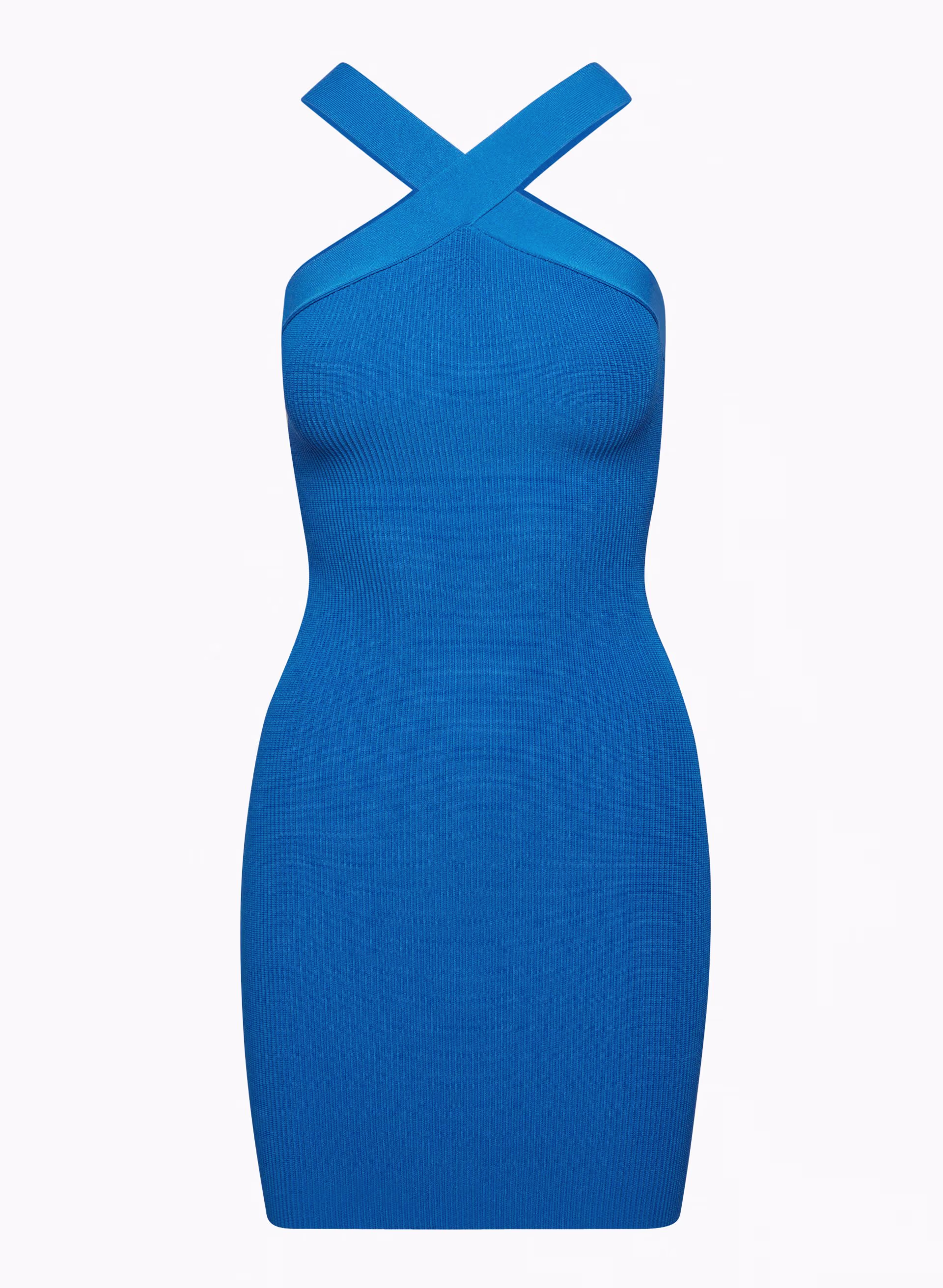 SCULPT KNIT CRISS CROSS DRESS by BABATON