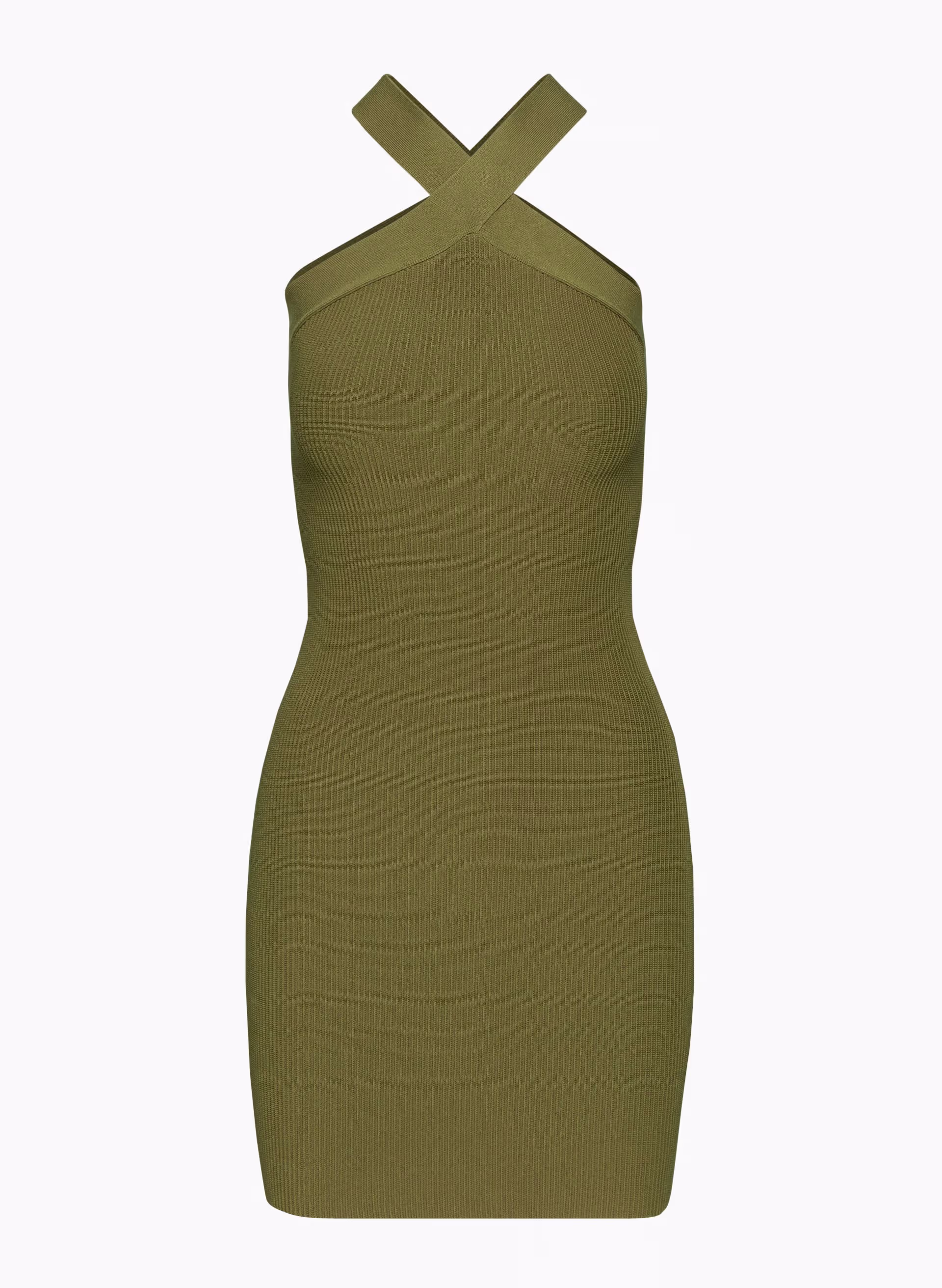 SCULPT KNIT CRISS CROSS DRESS by BABATON
