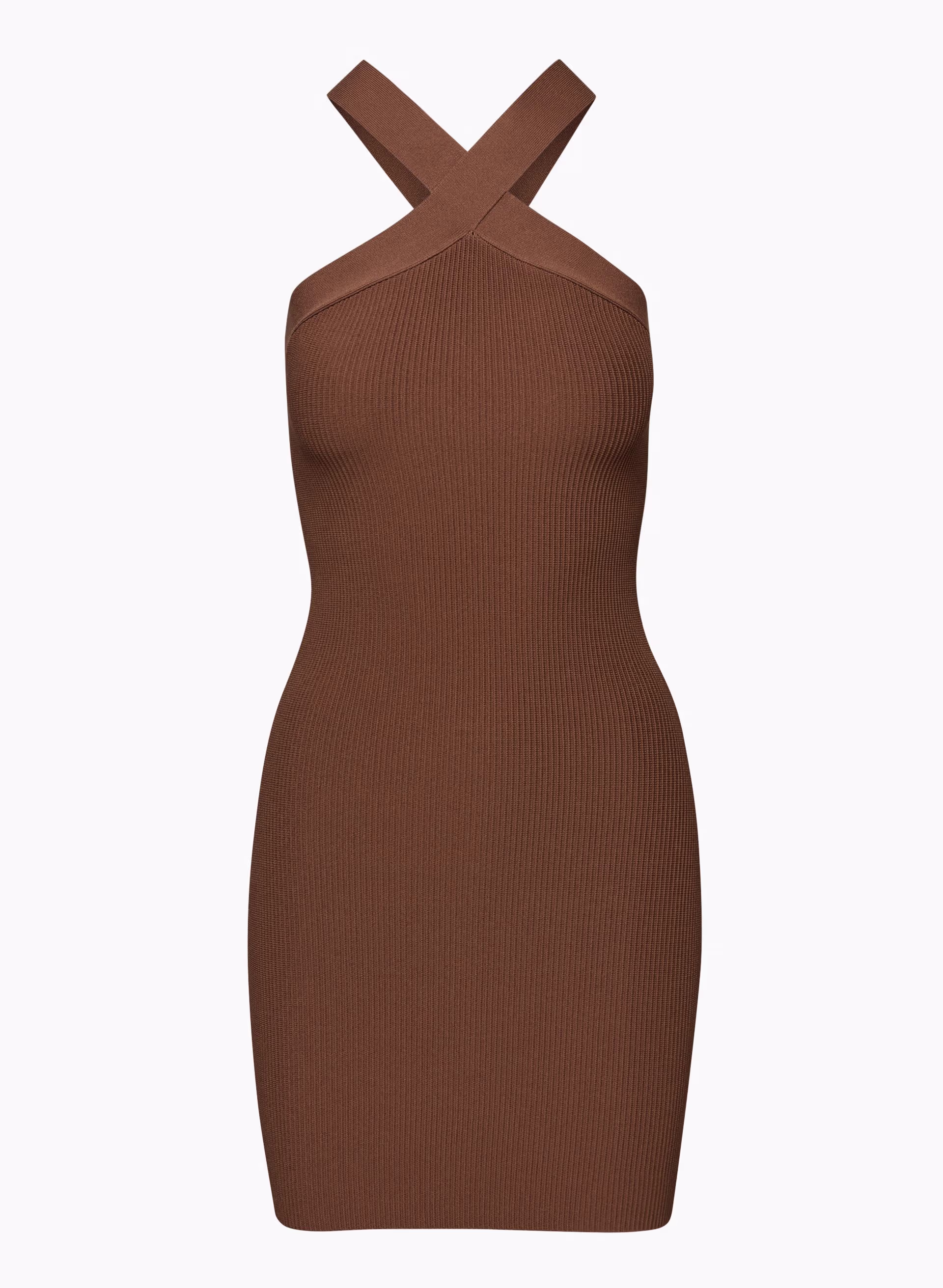 SCULPT KNIT CRISS CROSS DRESS by BABATON