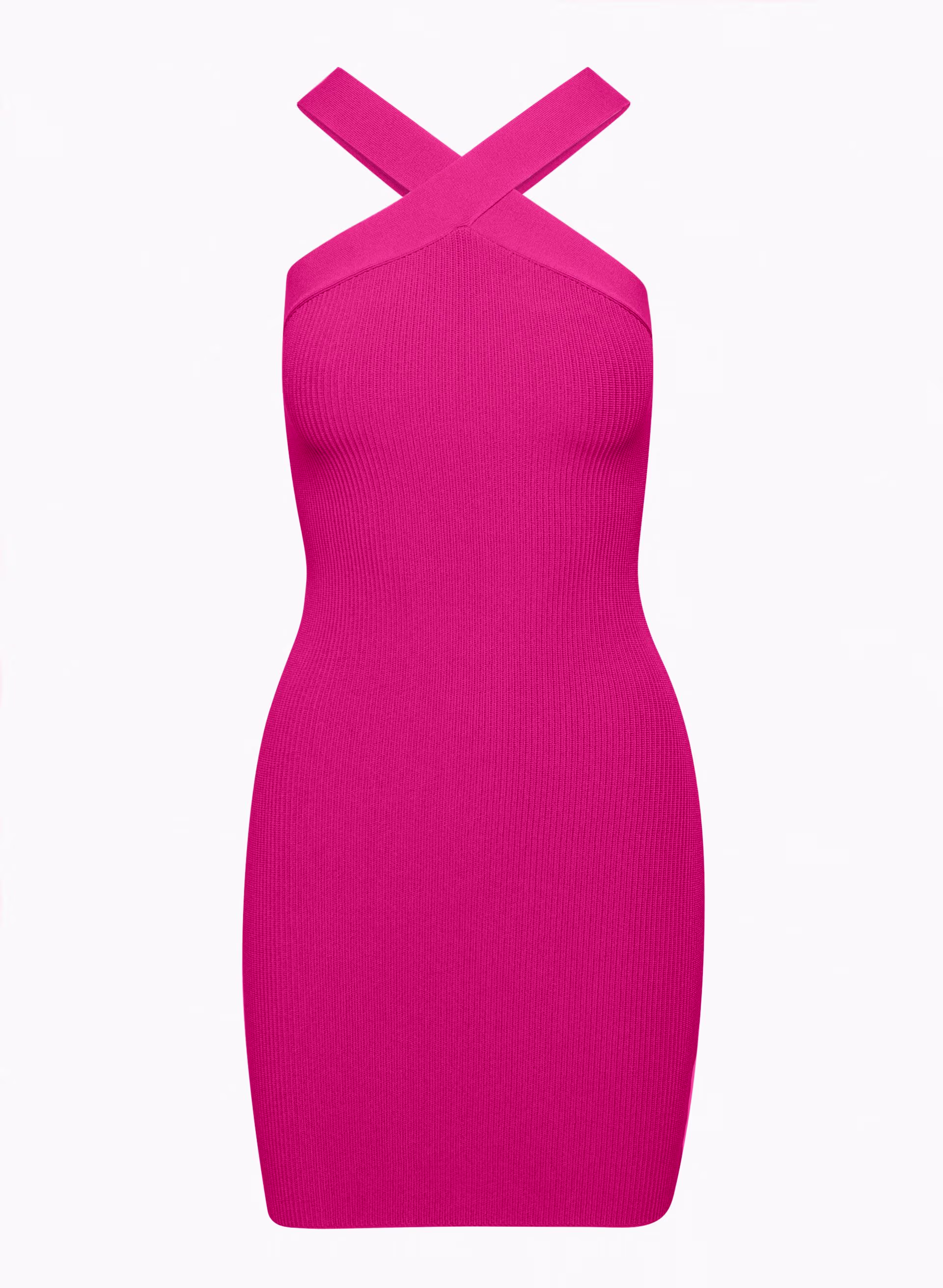 SCULPT KNIT CRISS CROSS DRESS by BABATON