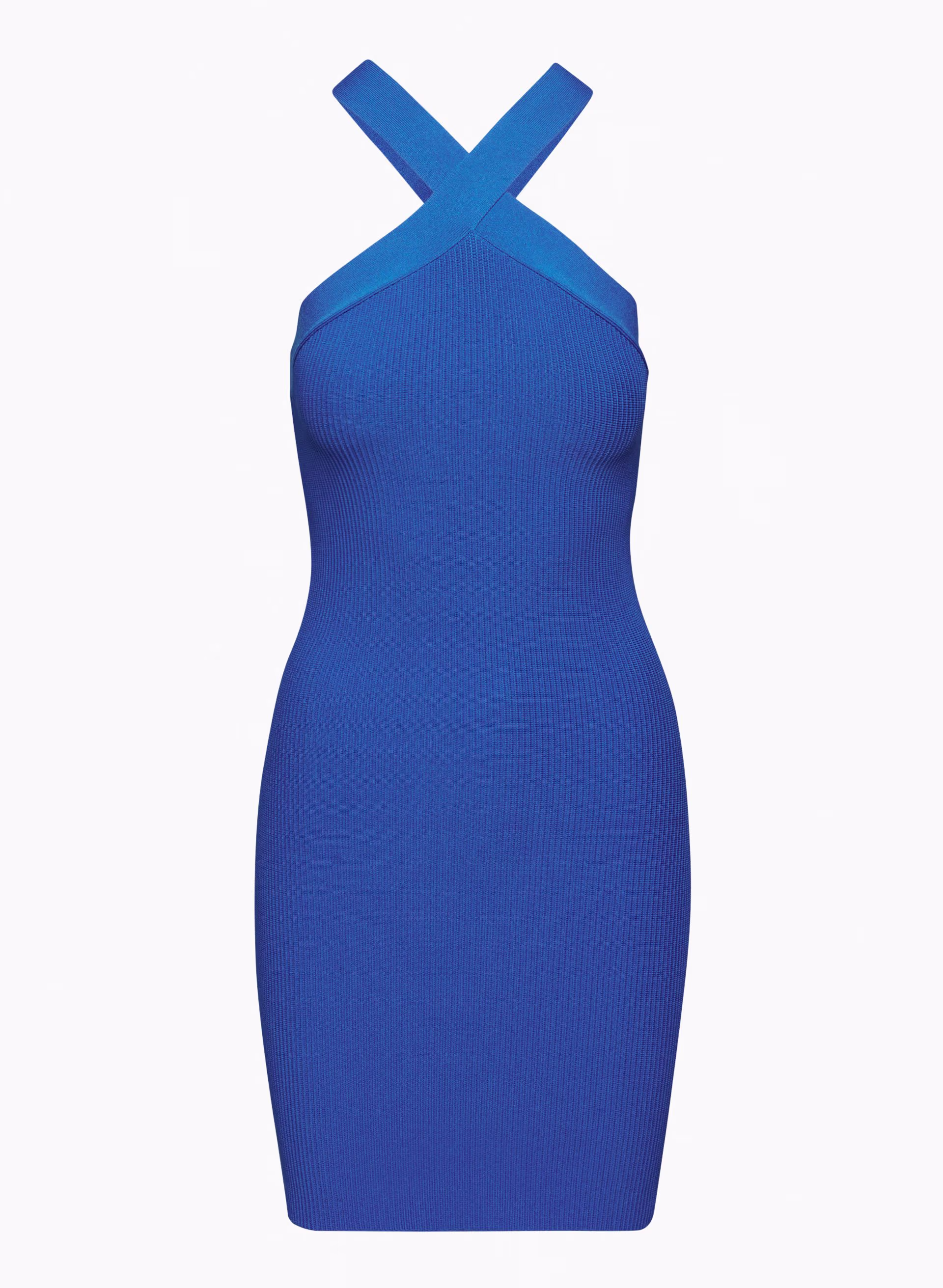 SCULPT KNIT CRISS CROSS DRESS by BABATON