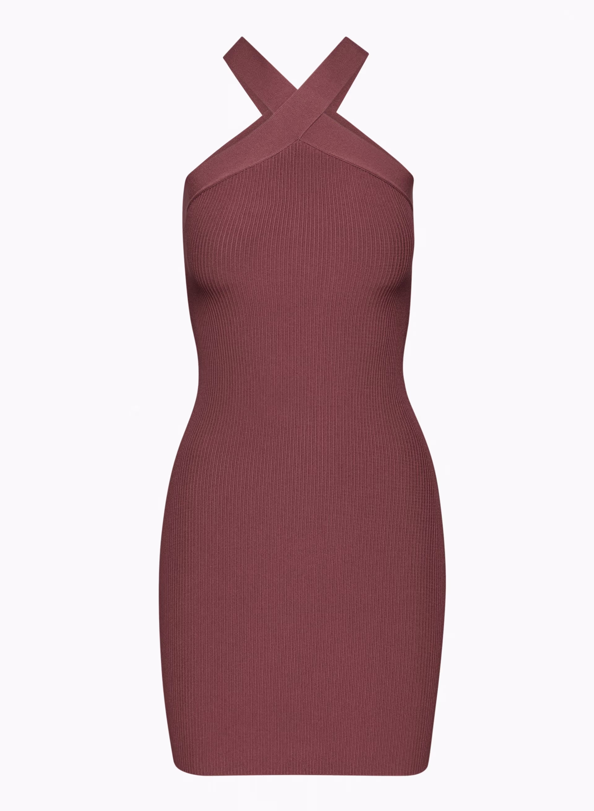 SCULPT KNIT CRISS CROSS DRESS by BABATON