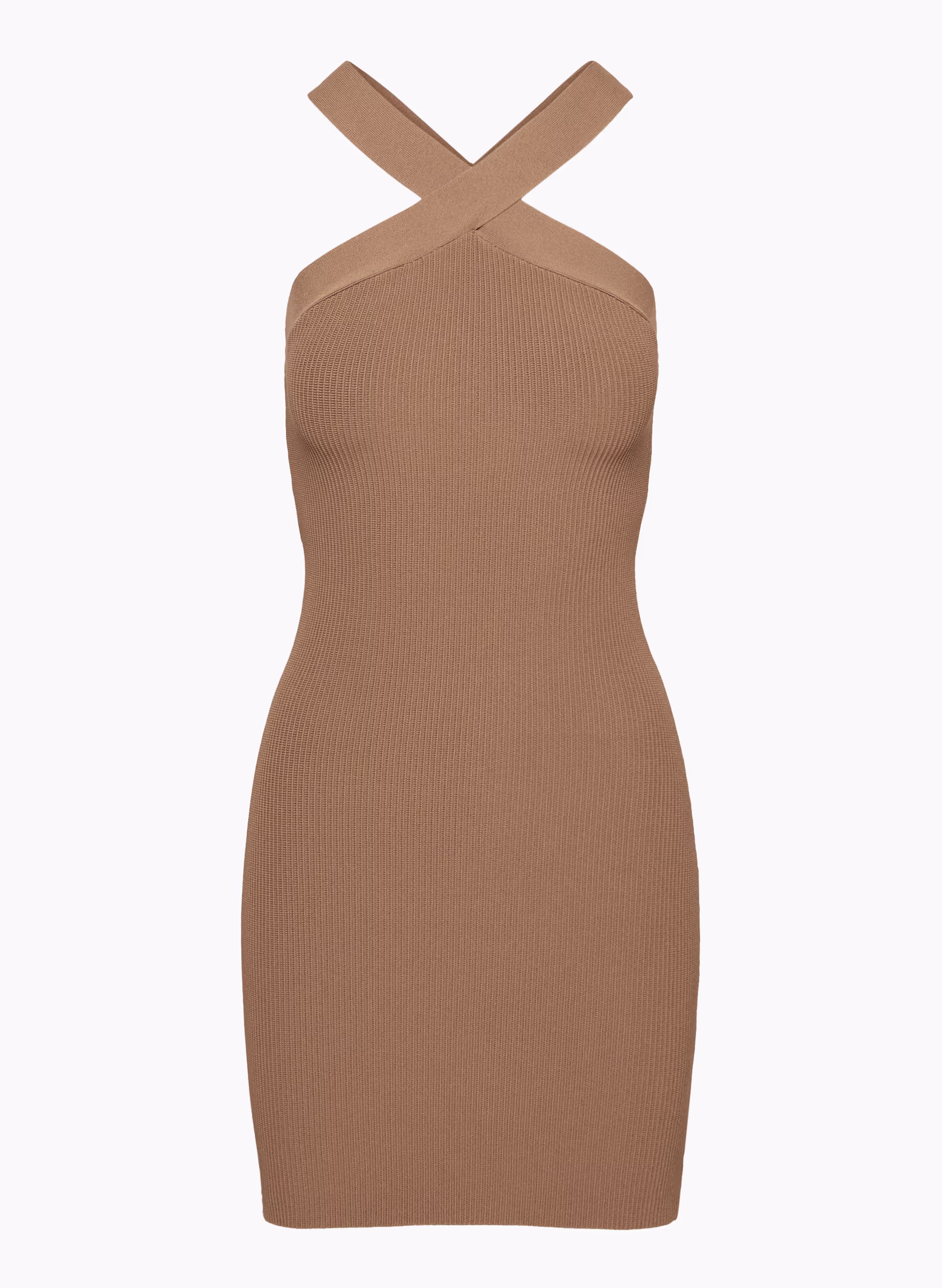 SCULPT KNIT CRISS CROSS DRESS by BABATON