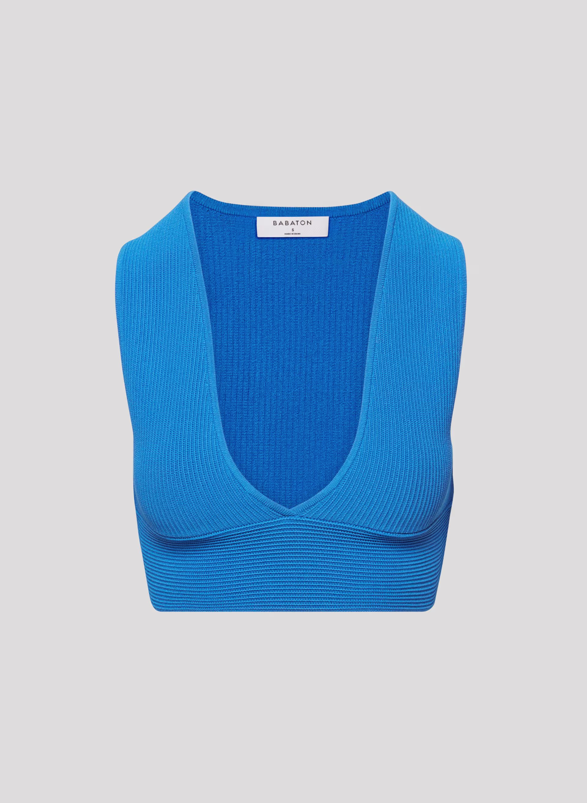 SCULPT KNIT DEEP V TANK by BABATON