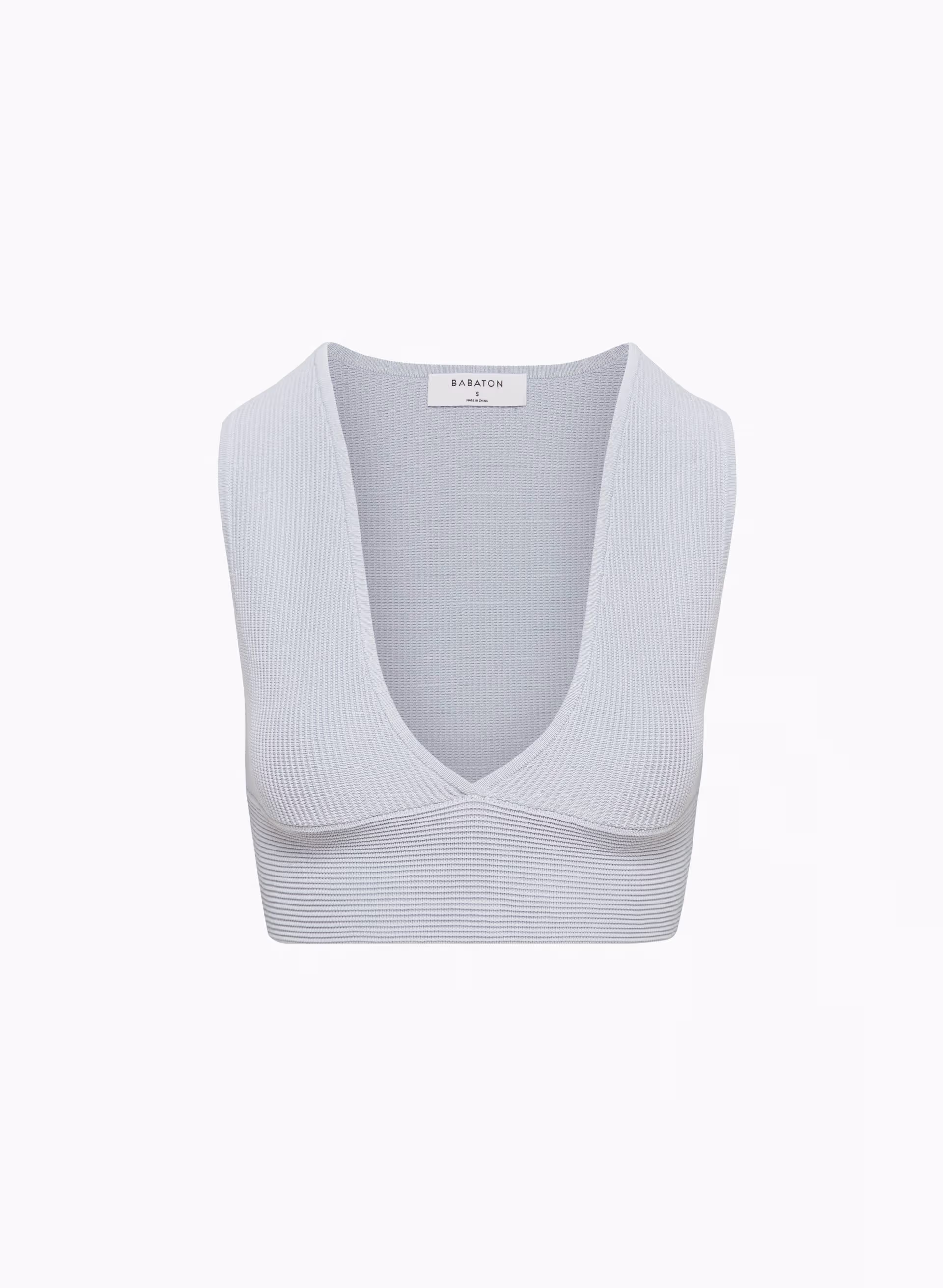 SCULPT KNIT DEEP V TANK by BABATON