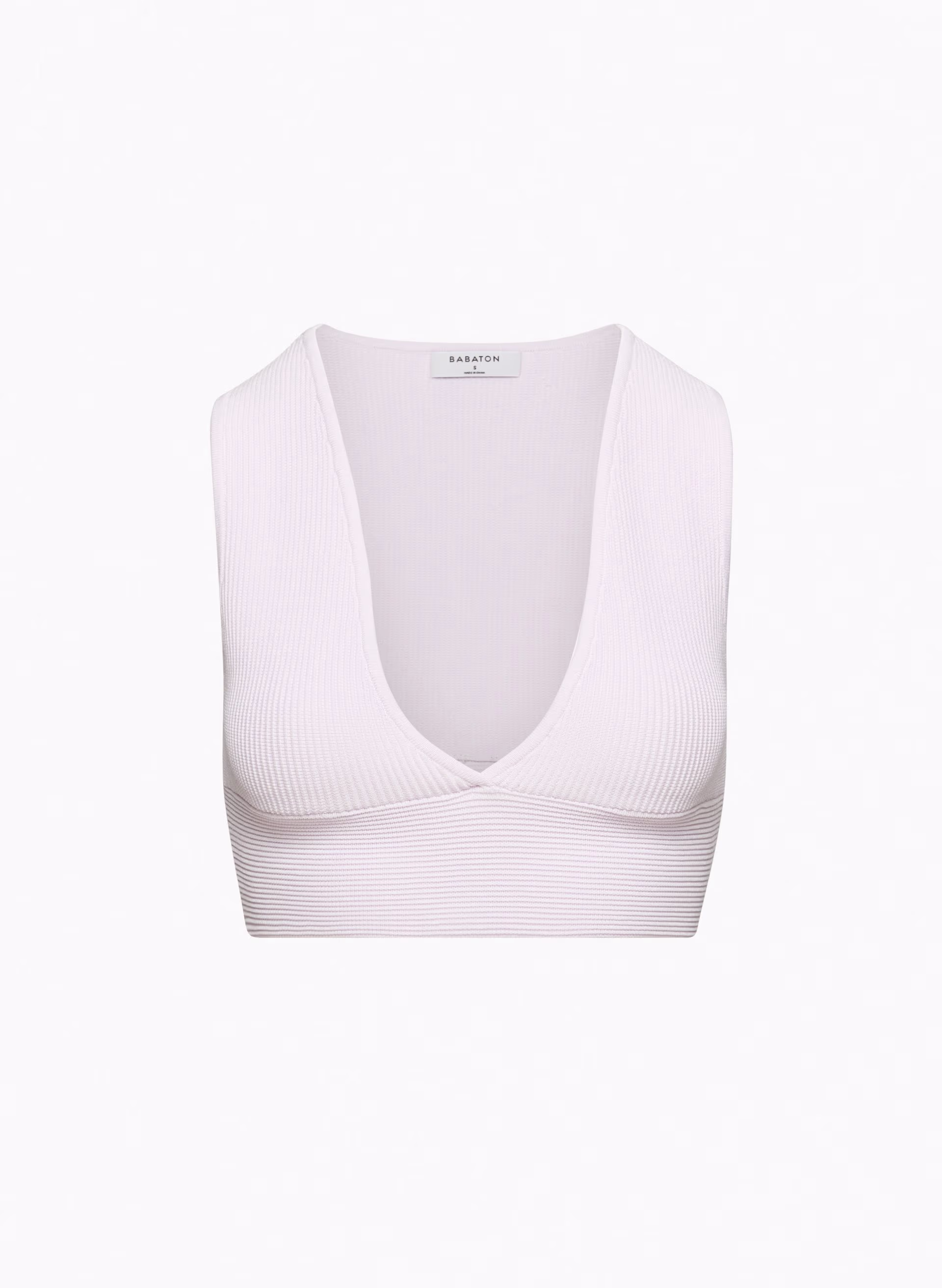 SCULPT KNIT DEEP V TANK by BABATON