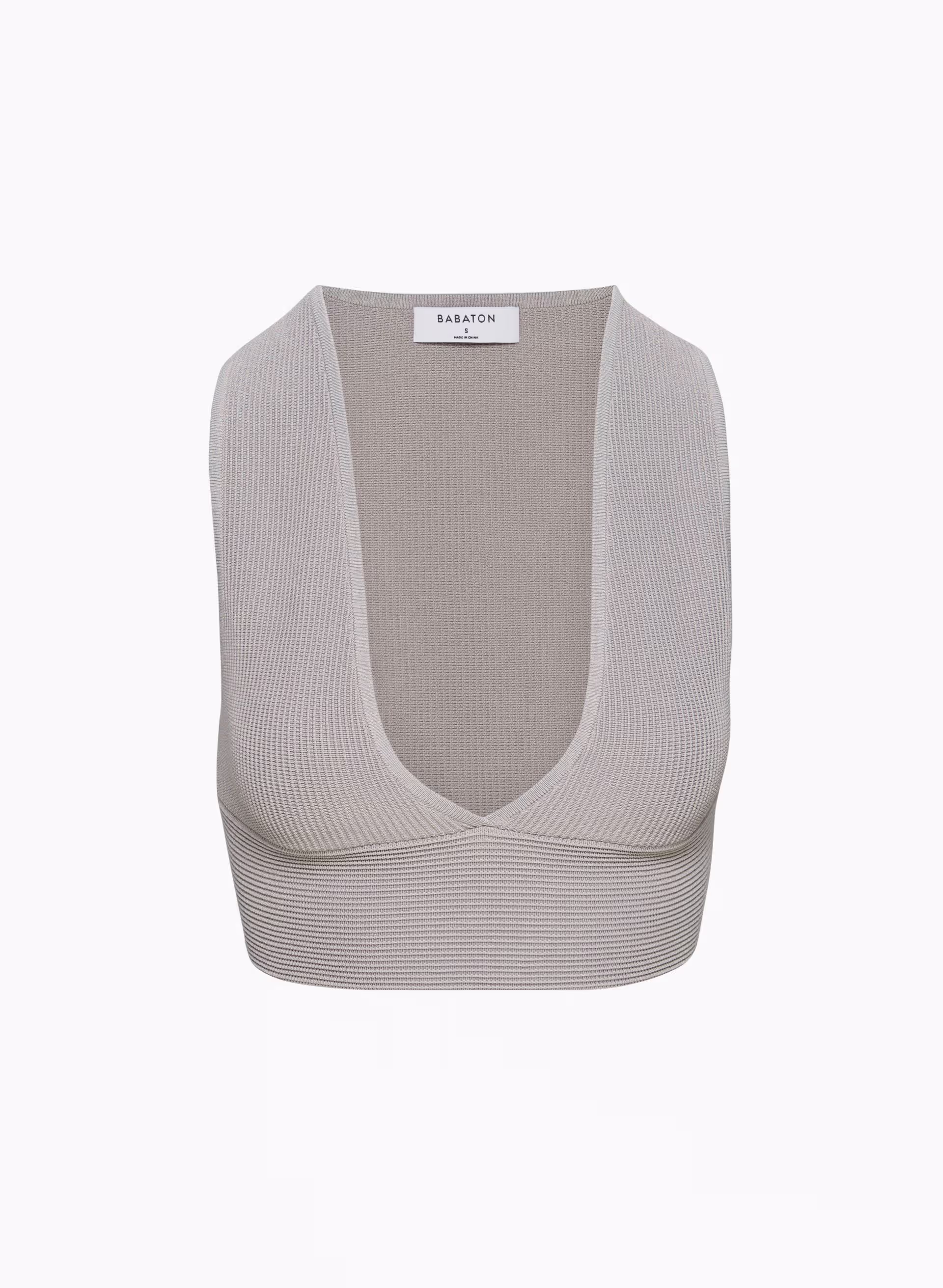 SCULPT KNIT DEEP V TANK by BABATON