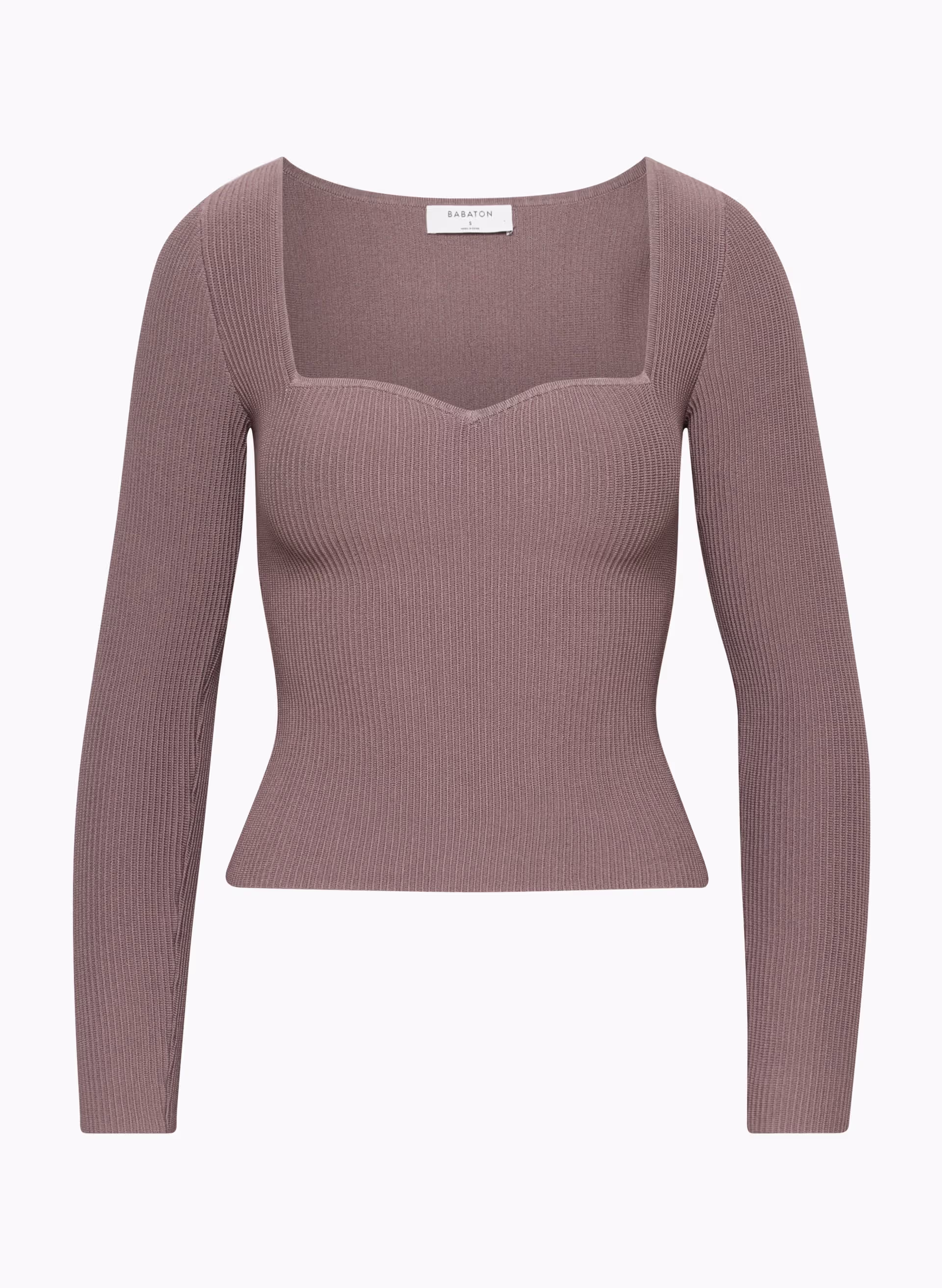SCULPT KNIT SWEETHEART LONGSLEEVE by BABATON