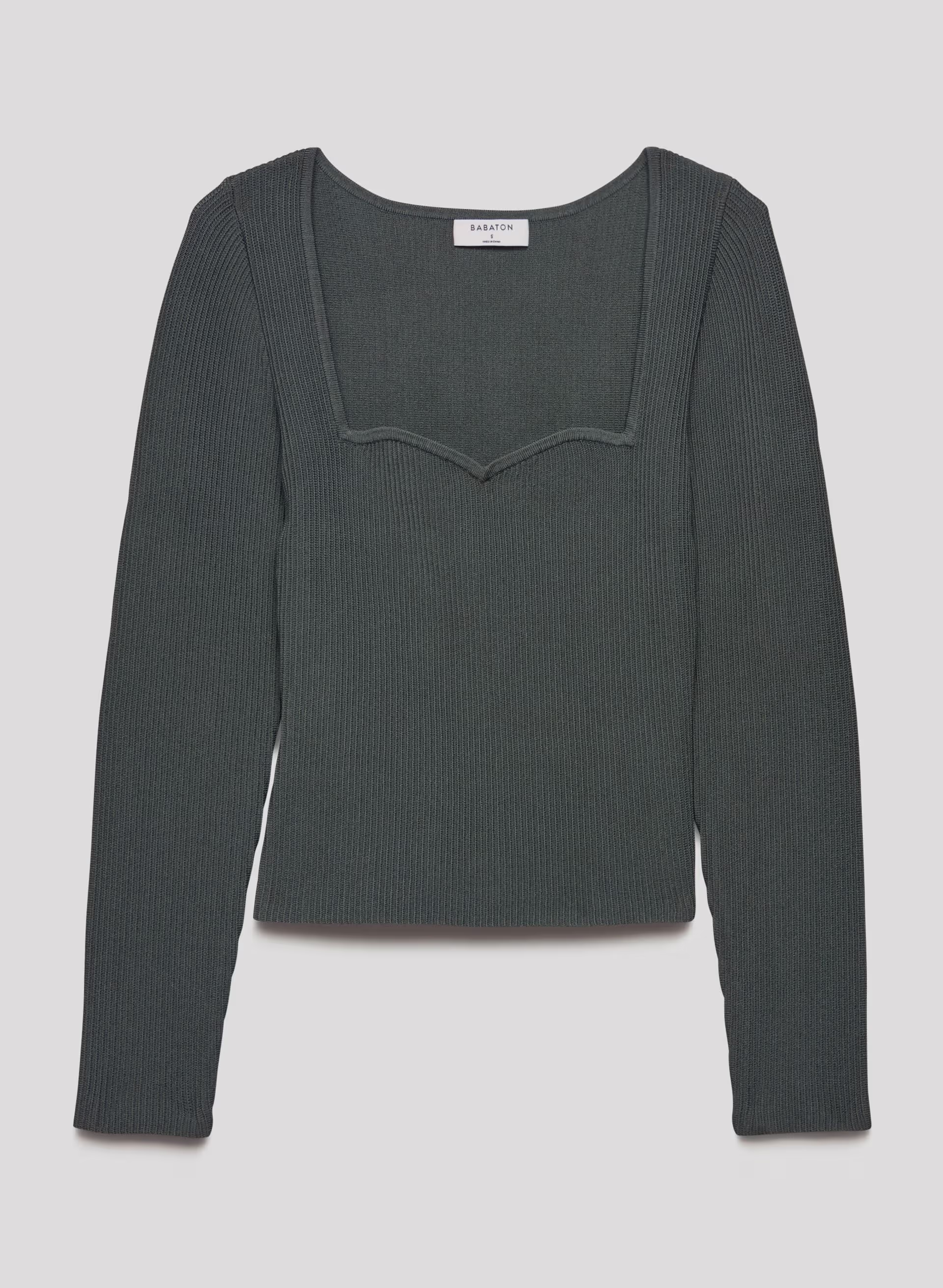 SCULPT KNIT SWEETHEART LONGSLEEVE by BABATON