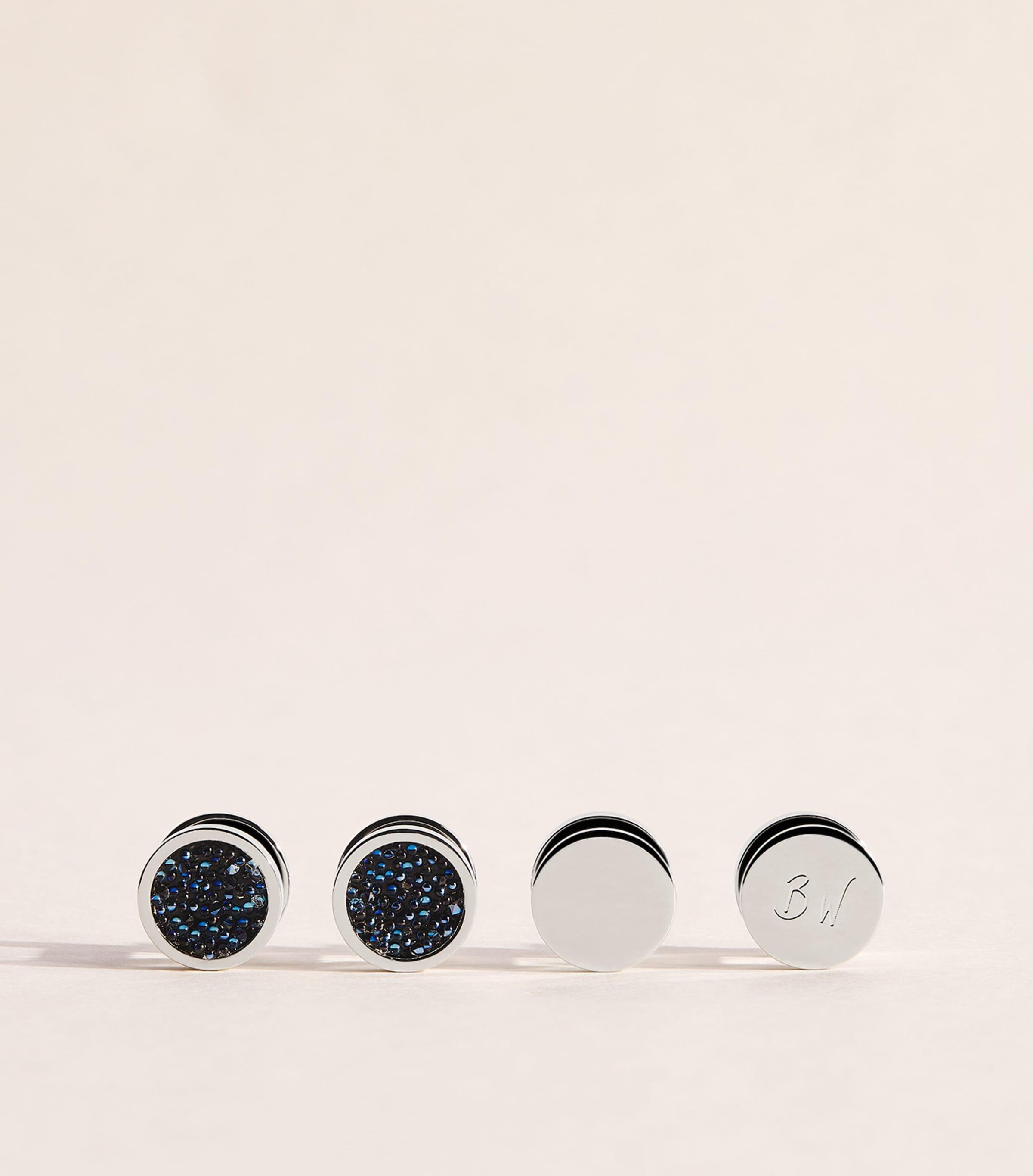 Babette Wasserman Crystal-Embellished Moondust Cufflinks by BABETTE WASSERMAN