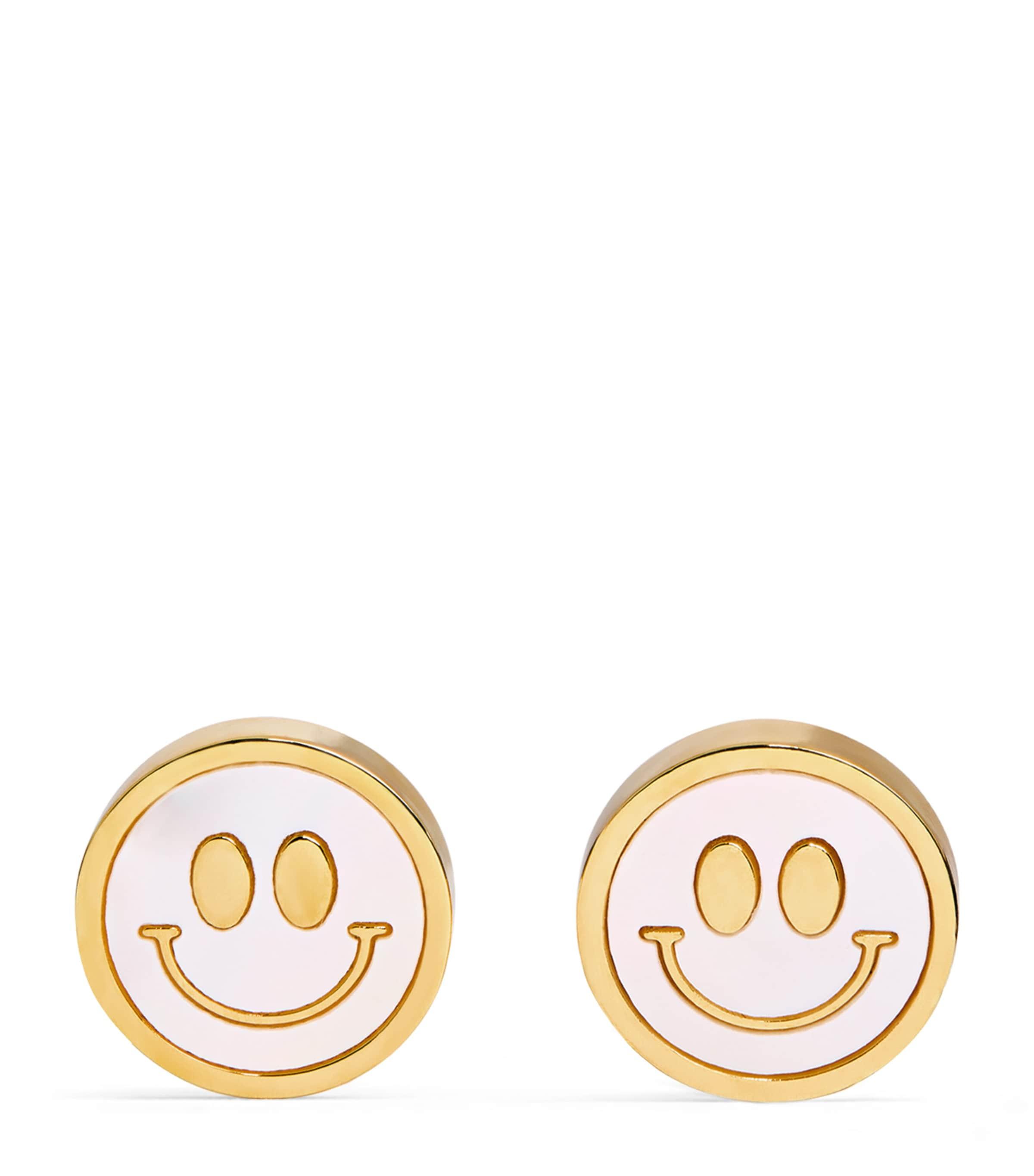 Babette Wasserman Gold-Plated Smiley Face Cufflinks by BABETTE WASSERMAN