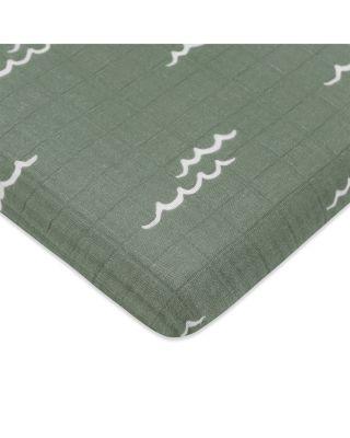 All Stages Midi Crib Sheet in GOTS Certified Organic Muslin Cotton by BABYLETTO