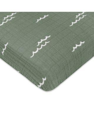 Mini Crib Sheet in GOTS Certified Organic Muslin Cotton by BABYLETTO
