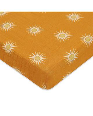 Mini Crib Sheet in GOTS Certified Organic Muslin Cotton by BABYLETTO