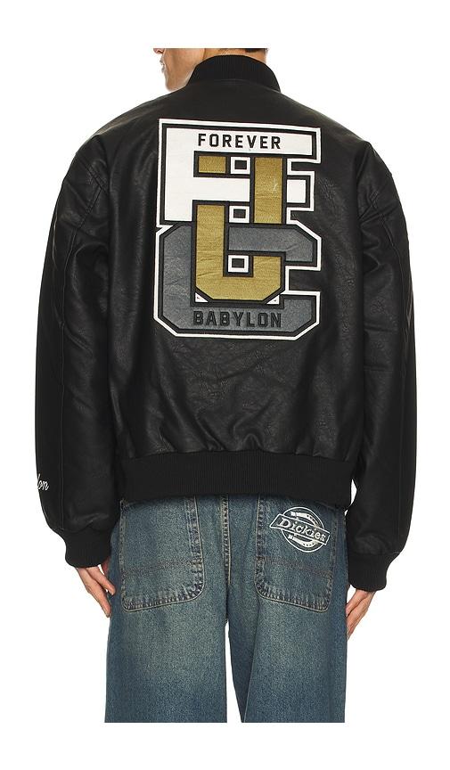 Babylon Forever Babylon Leather Jacket in Black by BABYLON