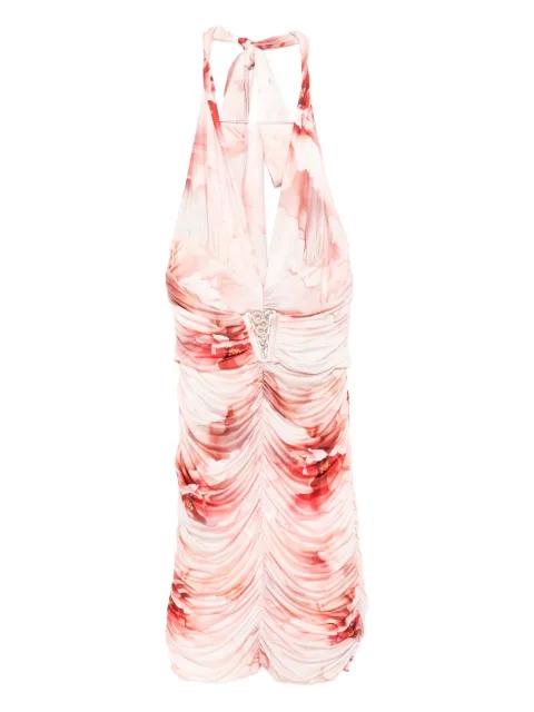 V-neck floral-print mini dress by BABYLONE PARIS
