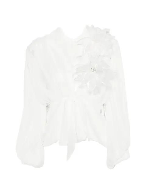 floral-appliqué blouse by BABYLONE PARIS