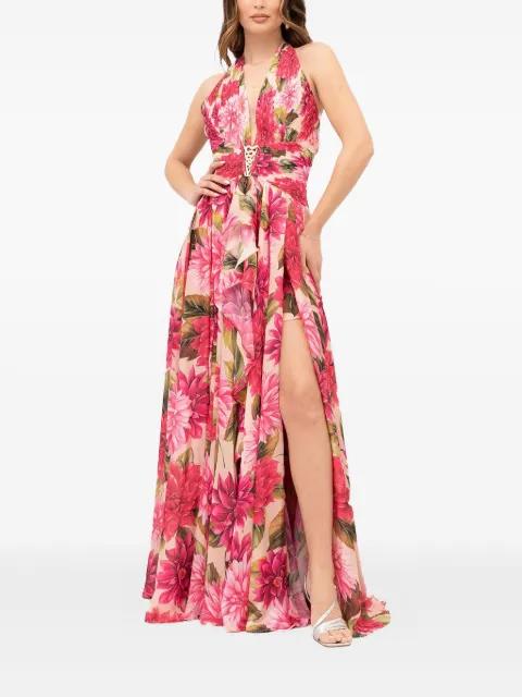 floral-print halter-neck dress by BABYLONE PARIS