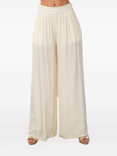 pleated semi-sheer trousers by BABYLONE PARIS