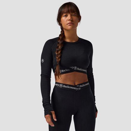 Cedars RWS Merino Lt-Wt Baselayer Cropped Crew Top by BACKCOUNTRY