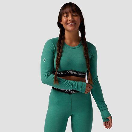 Cedars RWS Merino Lt-Wt Baselayer Cropped Crew Top by BACKCOUNTRY