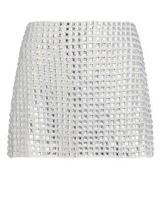 Maria Crystal-Embellished Mini Skirt by BACKGROUNDE NYC