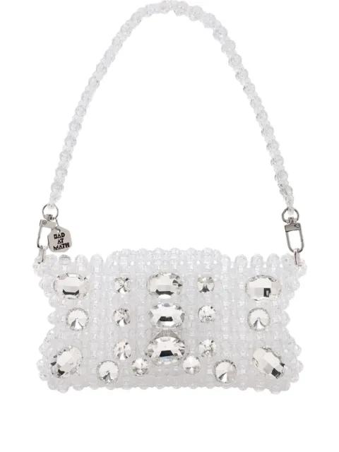 embellished beaded shoulder bag by BAD AT MATH