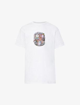 London Face graphic-print cotton-jersey T-shirt by BADDEST SKATE SHOP
