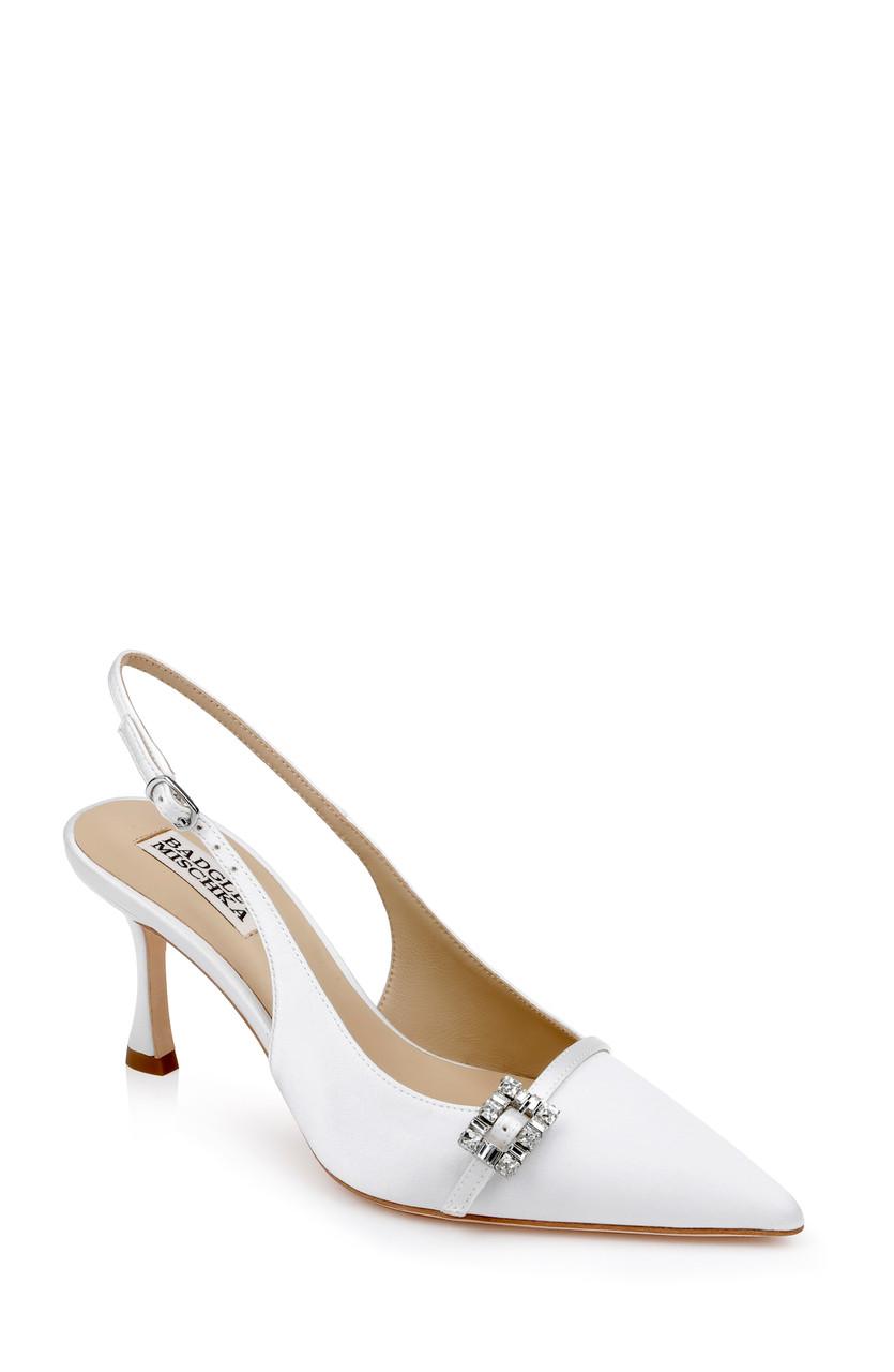 Annmarie Jeweled Slingback Stiletto Pumps by BADGLEY MISCHKA Annmarie Jeweled Slingback Stiletto Pumps by BADGLEY MISCHKA