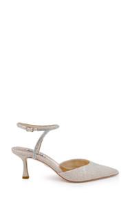 Autumn Ankle Strap Kitten Heel Pumps by BADGLEY MISCHKA