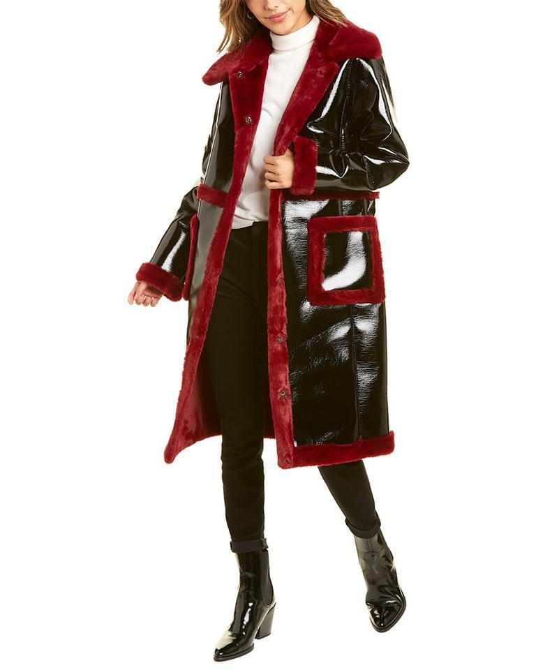 Badgley Mischka XS Womens Black Coat by BADGLEY MISCHKA