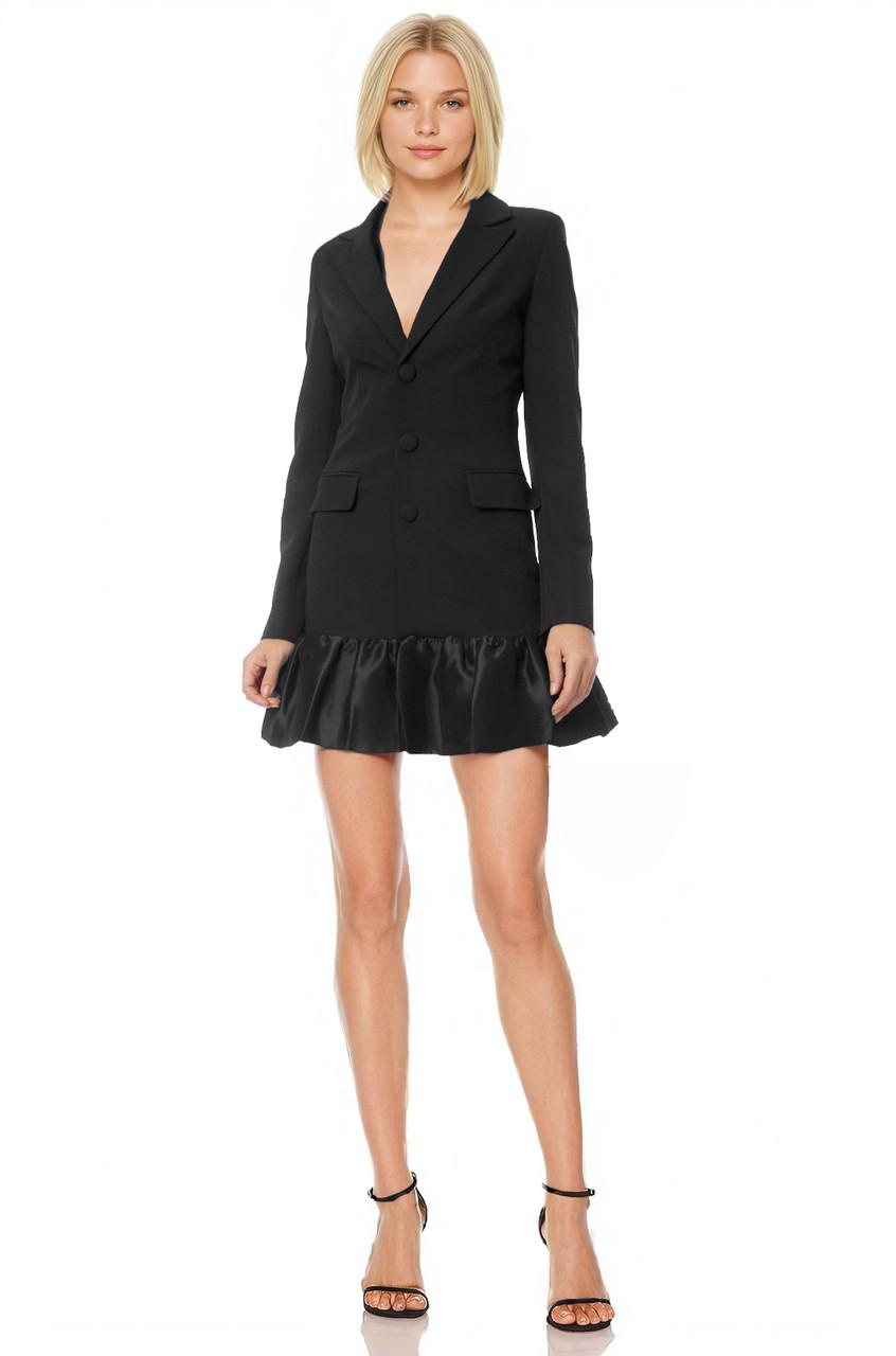 Blakely Bubble Hem Blazer Mini Dress by BADGLEY MISCHKA