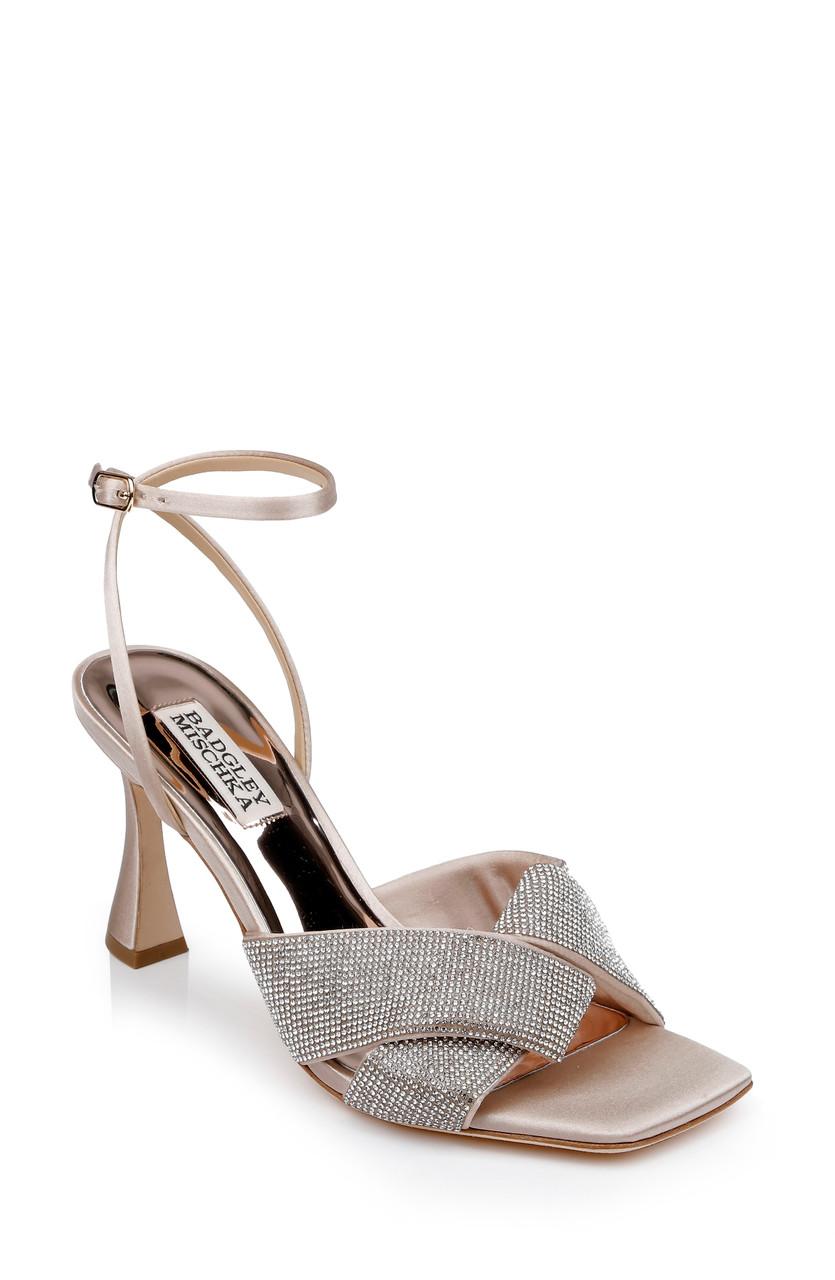 Brinlee Studded Satin Sandal by BADGLEY MISCHKA