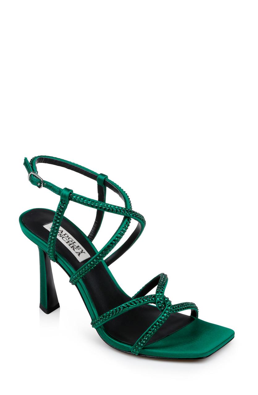 Brooke Strappy Bejeweled Stiletto Sandal by BADGLEY MISCHKA