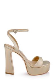 Caia Platform Sandal with Heart-Shaped Buckle by BADGLEY MISCHKA Caia Platform Sandal with Heart-Shaped Buckle by BADGLEY MISCHKA