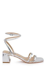 Dania Ankle Strap Low Block Sandals by BADGLEY MISCHKA