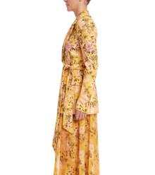 Floral Printed Tie Waist Blazer by BADGLEY MISCHKA