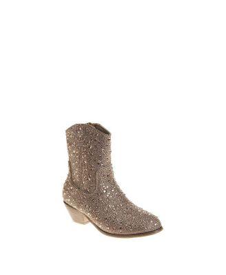 Girls' Glittery Rhinestones Dress Boots - Little Kid by BADGLEY MISCHKA