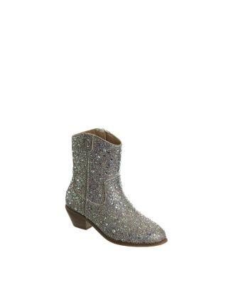 Girls' Glittery Rhinestones Dress Boots - Little Kid by BADGLEY MISCHKA