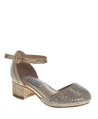 Girls' Glittery Rhinestones Dress Shoes - Little Kid by BADGLEY MISCHKA