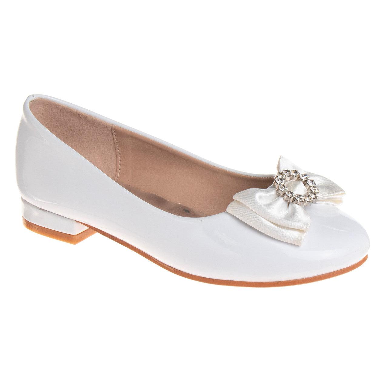 Girls’ Slip-On Ballet Flats with Bow by BADGLEY MISCHKA