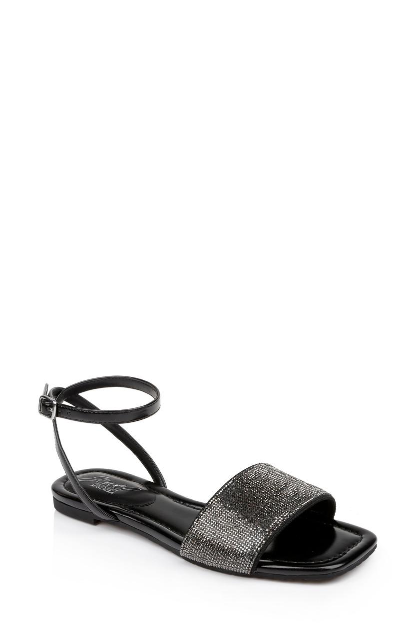 Hadley Flat Sandals with Ankle Strap by BADGLEY MISCHKA