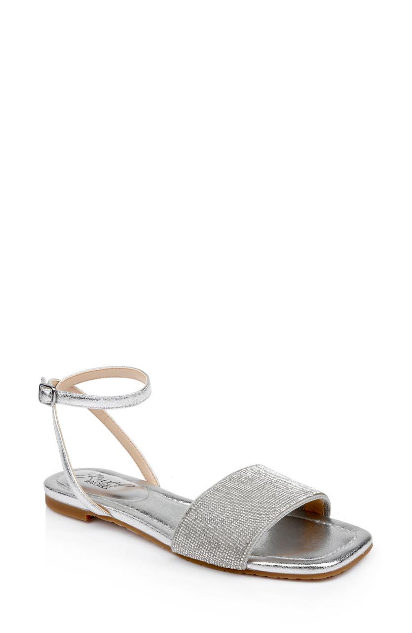 Hadley Flat Sandals with Ankle Strap by BADGLEY MISCHKA