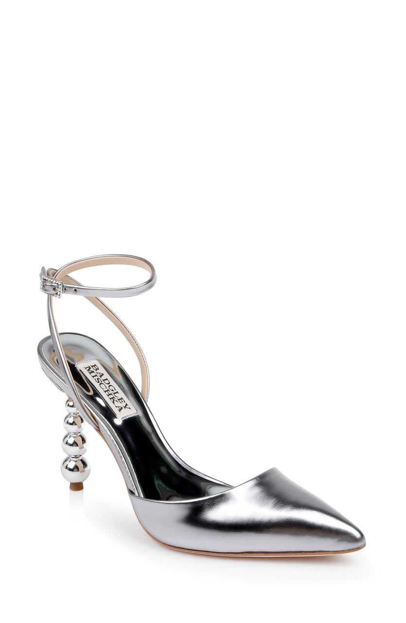 Indie II Metallic Stiletto Heel by BADGLEY MISCHKA Indie II Metallic Stiletto Heel by BADGLEY MISCHKA