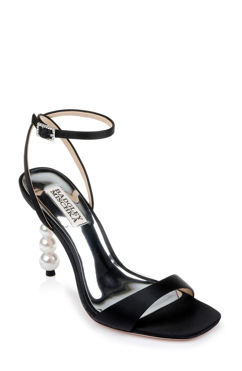 Ivette Pearl Stiletto Heel Sandals by BADGLEY MISCHKA