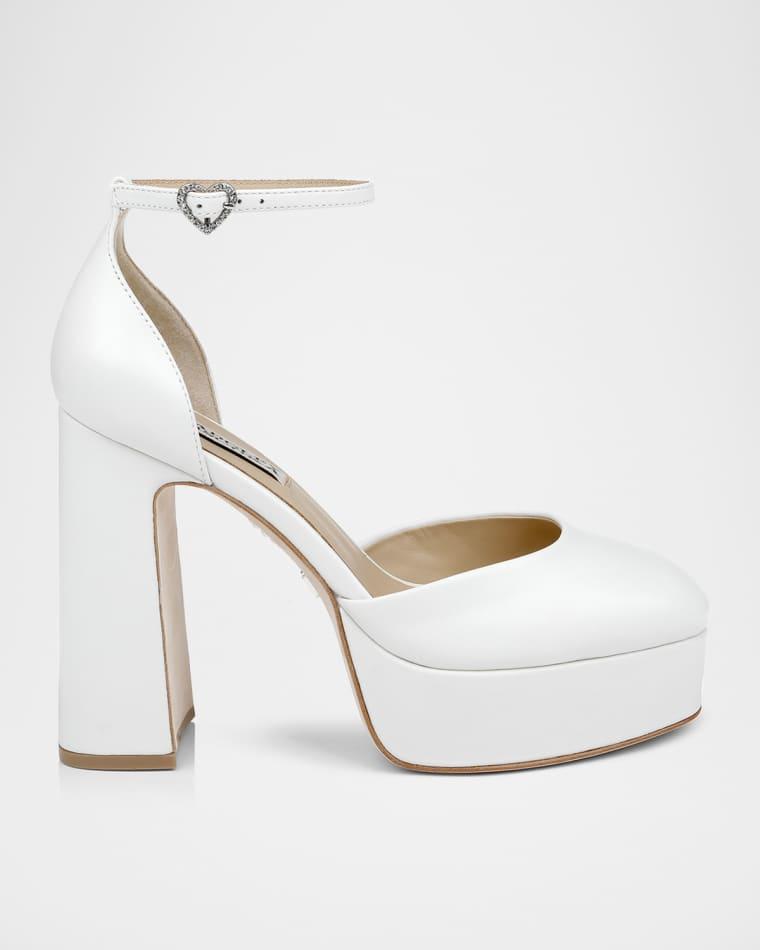Jayda Ankle-Strap Platform Pumps by BADGLEY MISCHKA