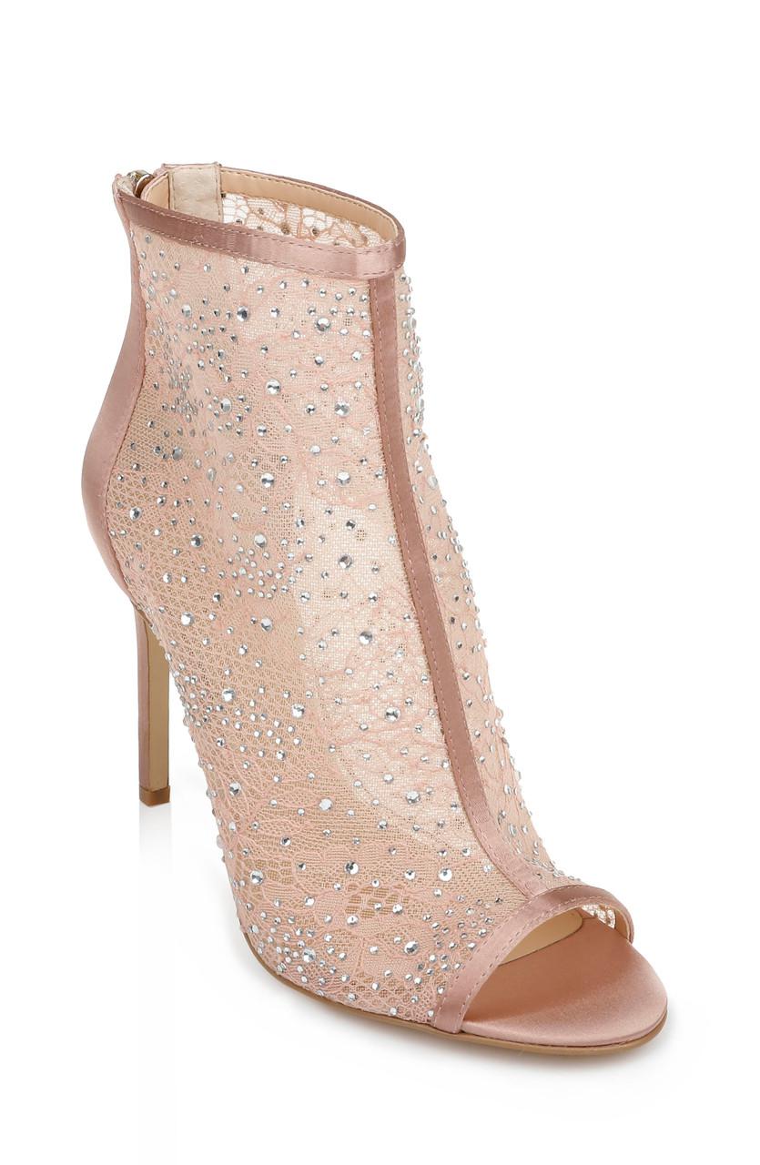 Jewel Peep Toe Bootie by BADGLEY MISCHKA