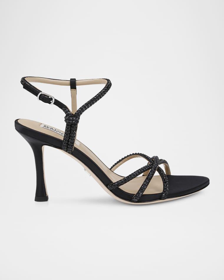 Julietta Silk Crystal Strappy Sandals by BADGLEY MISCHKA