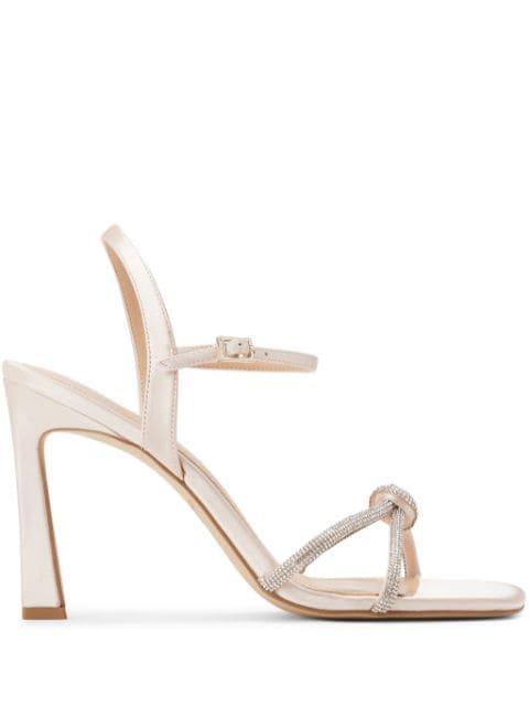 Madison 95mm rhinestone sandals by BADGLEY MISCHKA